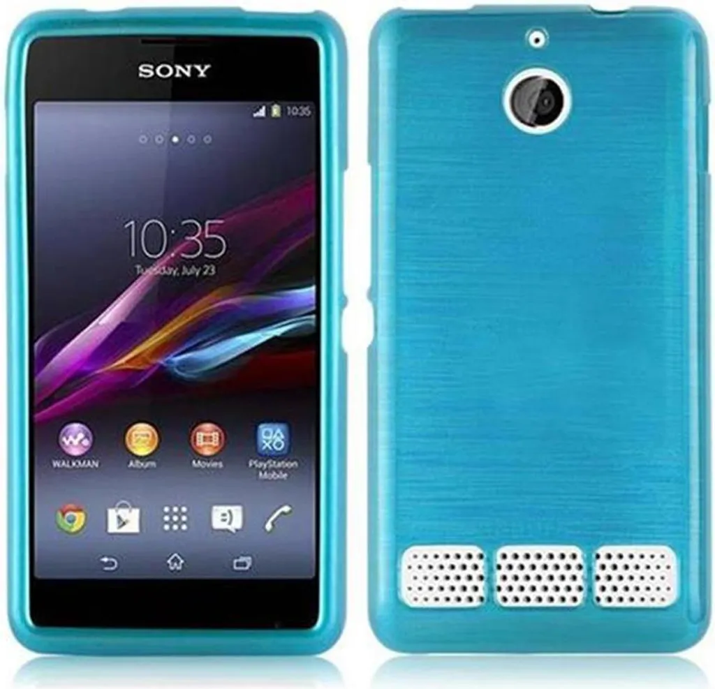 Custodia Turchese Sony Xperia E1 | Cover Protettiva Cadorabo Fashion
