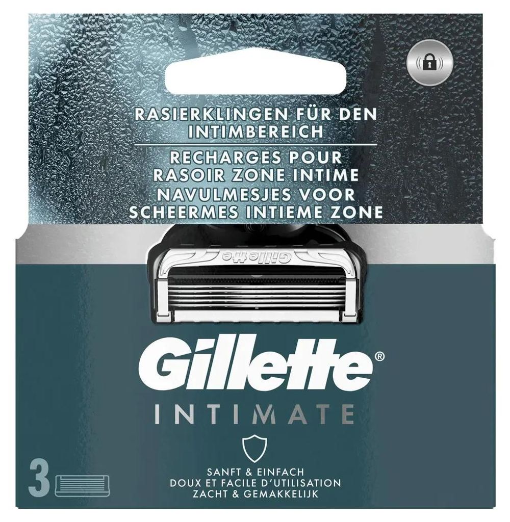 Gillette Intimate Navulmesjes (3 stuks) Productafbeelding 