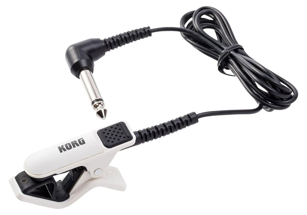 Korg CM-300-WHBK Improved Design Contact Microphone for clip-Type Tuners