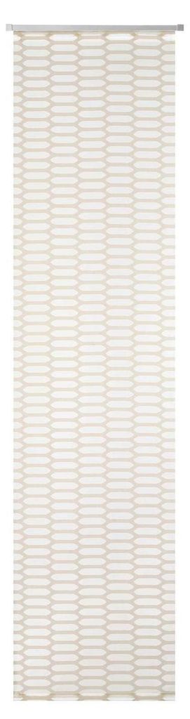 Schiebevorhang Mesh Ausbrenner Flexoschiene weiß beige 60x245cm (BxH)