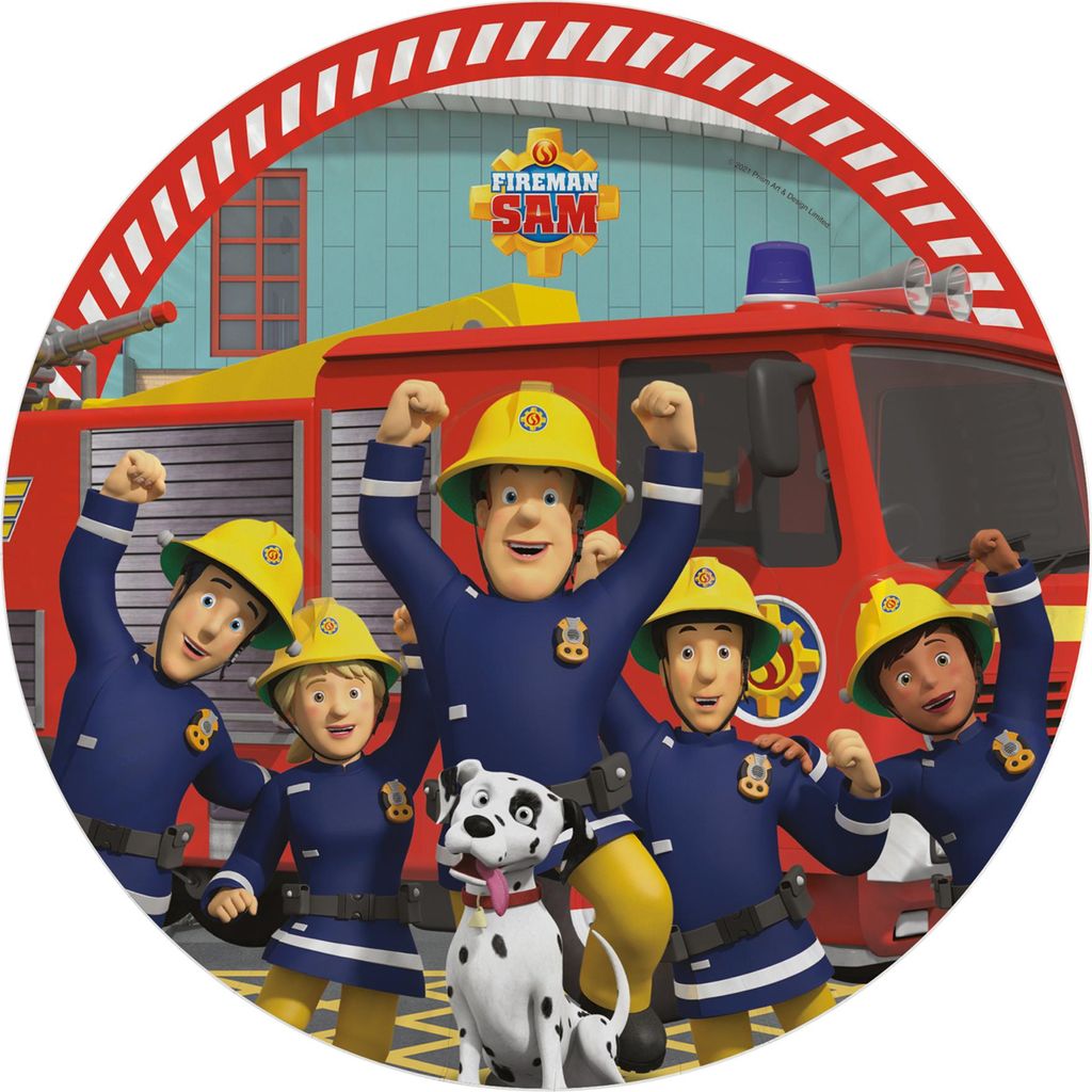 Amscan Feuerwehrmann Sam Teller (8St.)