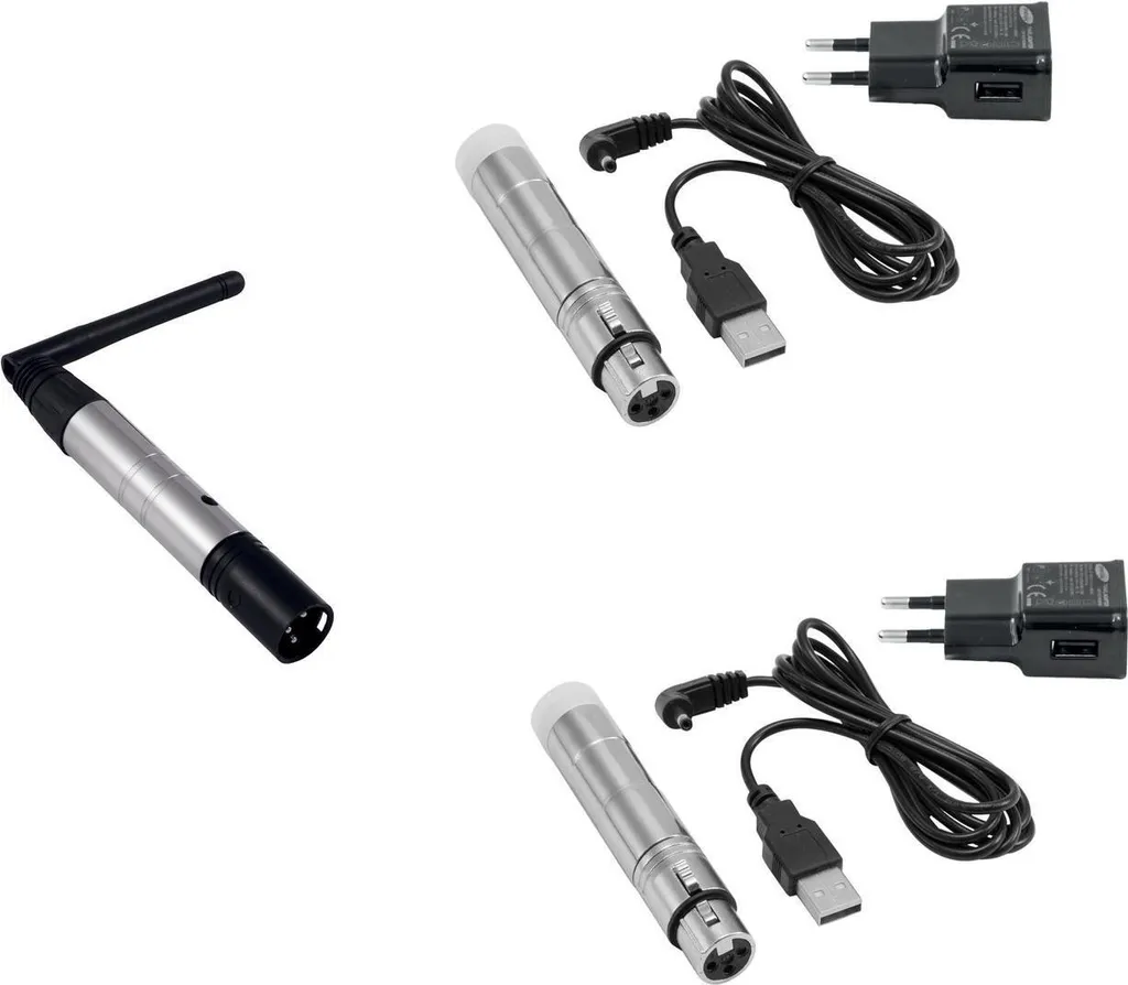 Kit QuickDMX Eurolite 1 Transmetteur + 2 Récepteurs AKKU Autonomes