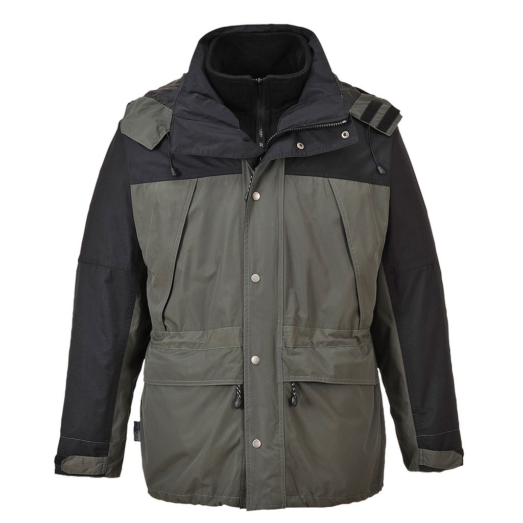 Portwest S532 Orkney 3-in-1 Atmungsaktive Jacke Grey Gr. XXL