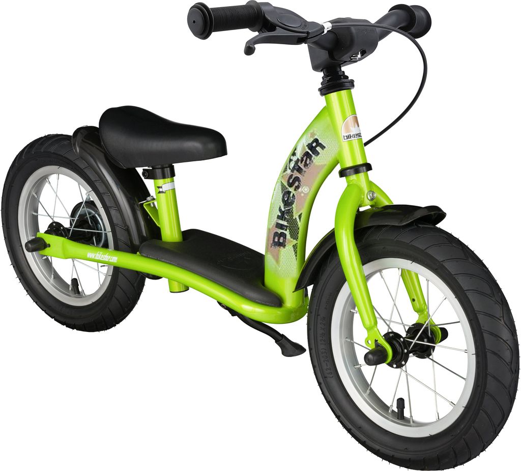 BIKESTAR Kinder Laufrad ab 3 - 4 Jahre | 12 Zoll Classic Lauflernrad | Grün
