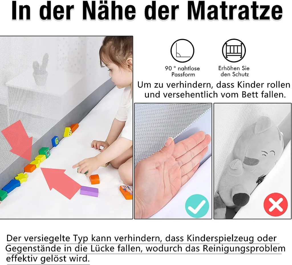 Anti-chute lit enfant 150cm : solution sécurité pour lit à barreaux