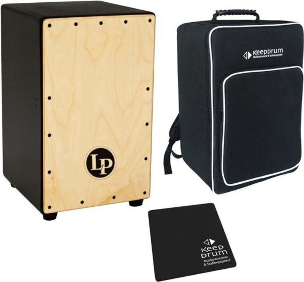 Latin Percussion LP1426 Adjustable Cajon mit Tasche und Pad