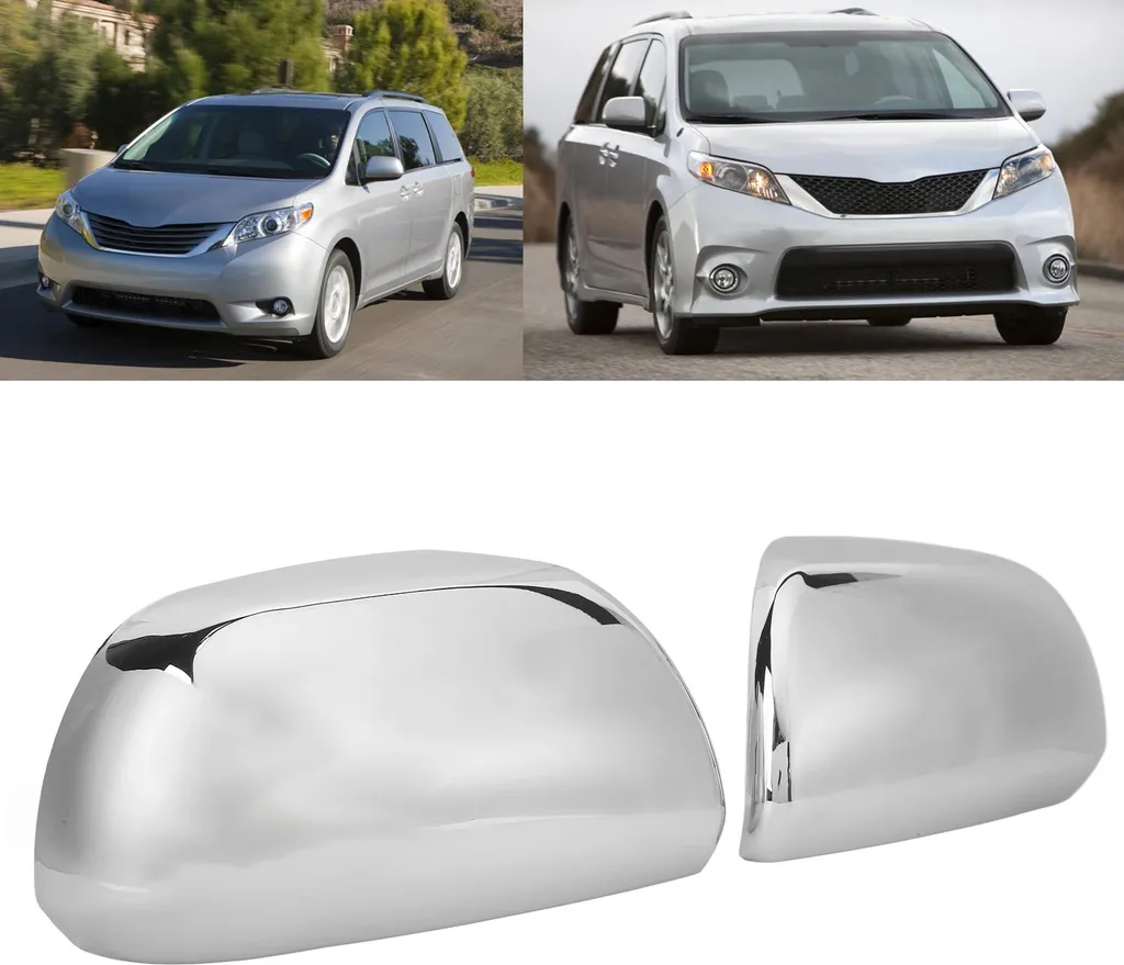 2 Coques Rétroviseur Sienna 2010-2018 ABS Accessoire Déco Extérieure
