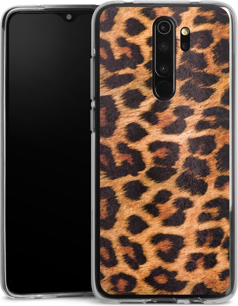 DeinDesign Handyhülle für Xiaomi Redmi Note 8 Pro Silikon Hülle Case Smartphone Schutzhülle Animalprint Fell Leopard