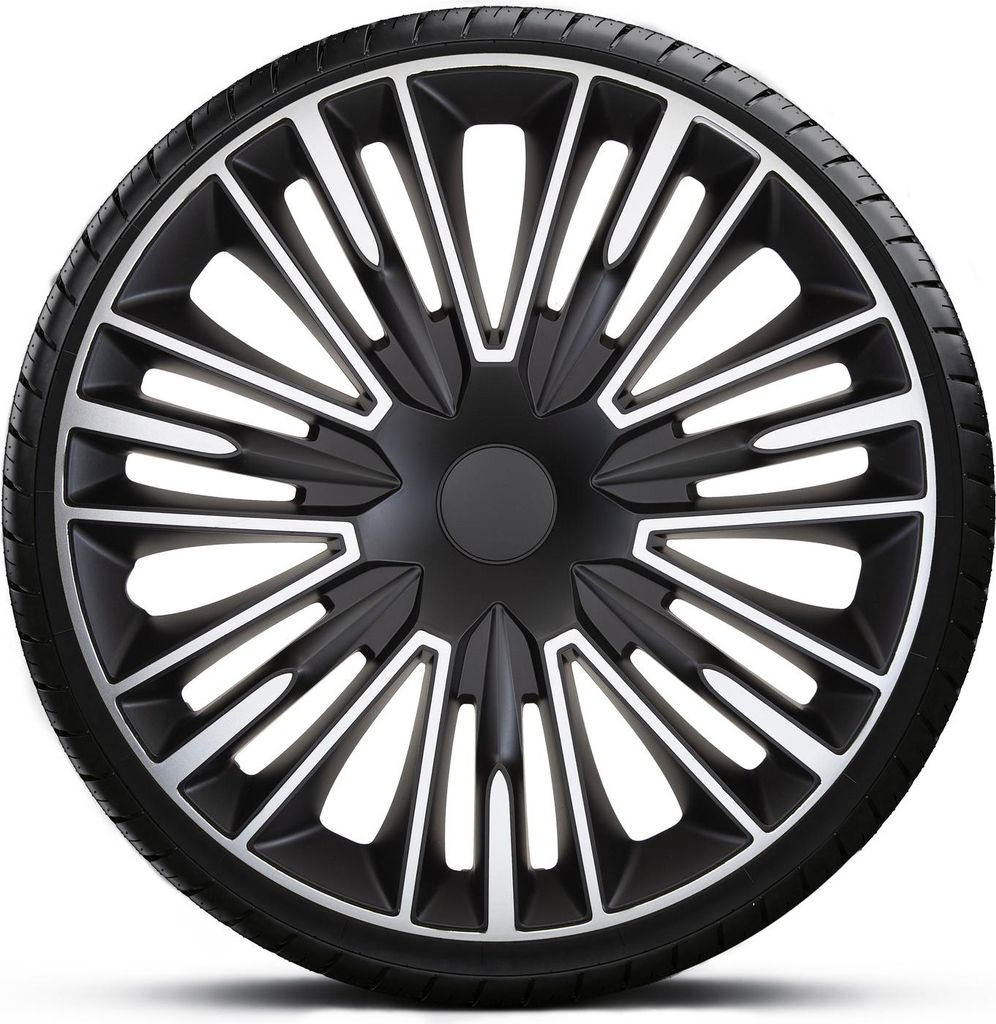 Radkappen Radzierblenden EINZELN (1Stück) 16 Zoll JEREZ SILVER BLACK Z461674