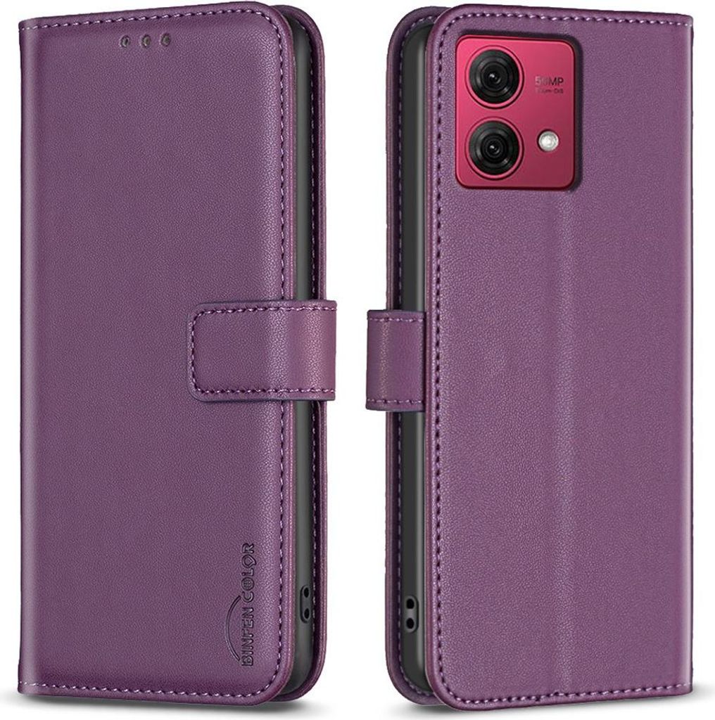 Motorola Moto G84 Hülle - BINFEN Klapphülle - Violett