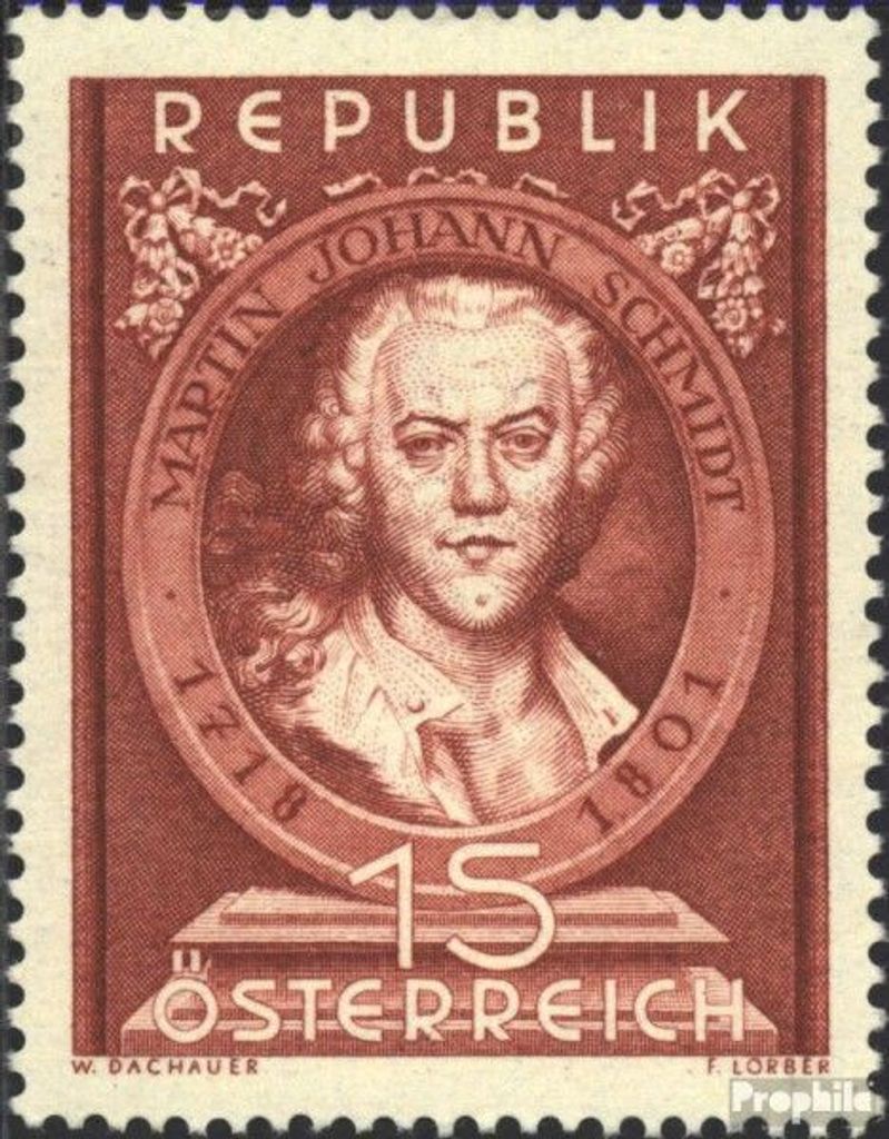 Briefmarken Österreich 1951 Mi 965 (kompl.Ausg.) mit Falz M.J. Schmidt