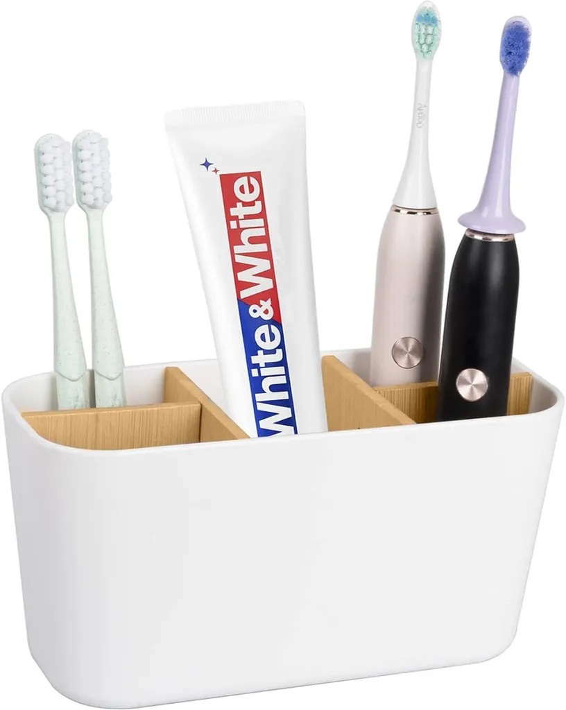 Rangement dentaire pour famille : Support brosses à dents et dentifrice