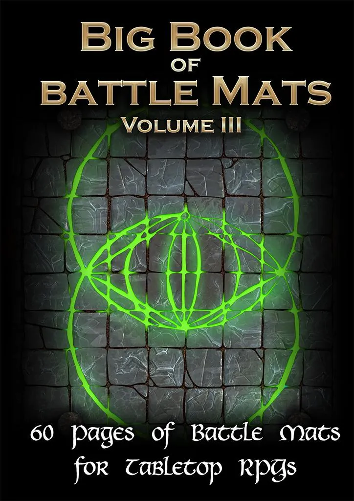 Battle Mats de jeu de rôle : livre de cartes effaçables, 3ème volume ENG