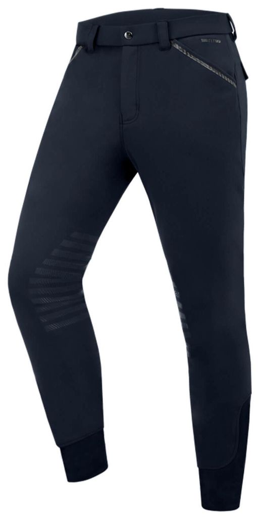 E.L.T Reithose Herren Mailo Knie Silikon Herrenreithose Tiefblau 48