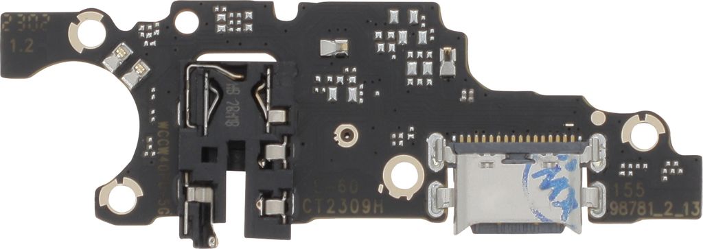 Clappio, Ladeanschluss für Honor X7a + 3.5mm Klinkenstecker, Schwarz