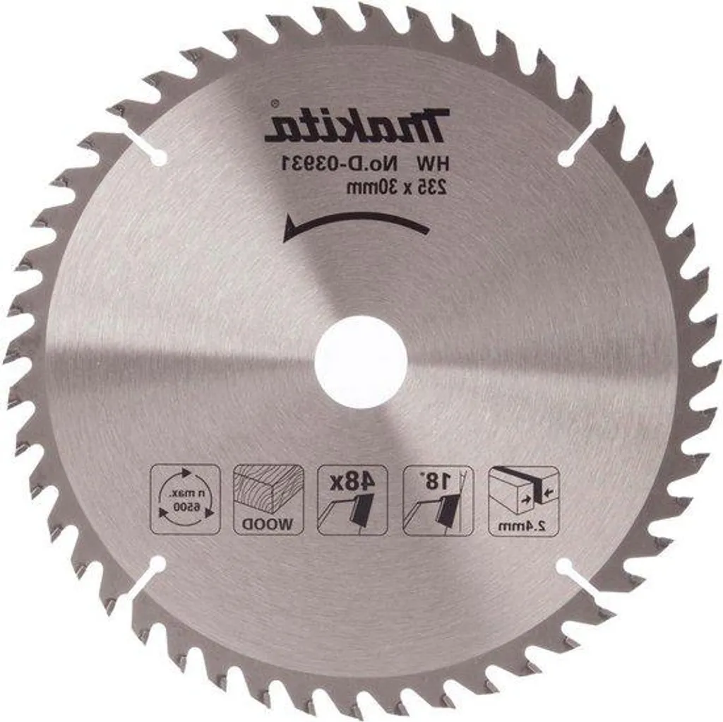 Lame de scie D-03931 pour travaux de menuiserie sur scies à batterie 165mm