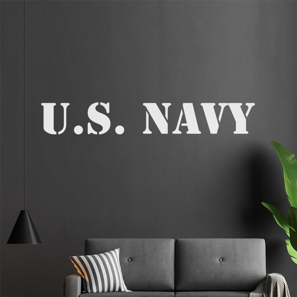 U.S.Navy Wandtattoo in 6 Größen - Wandaufkleber Wall Sticker - Dekoration, Küche, Wohnzimmer, Schlafzimmer, Badezimmer