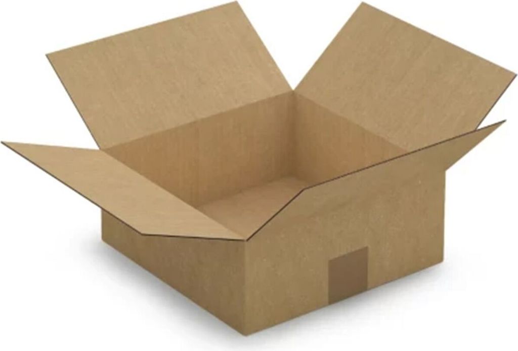 5 Verpackungskartons 25 x 25 x 10 cm - Einwellig