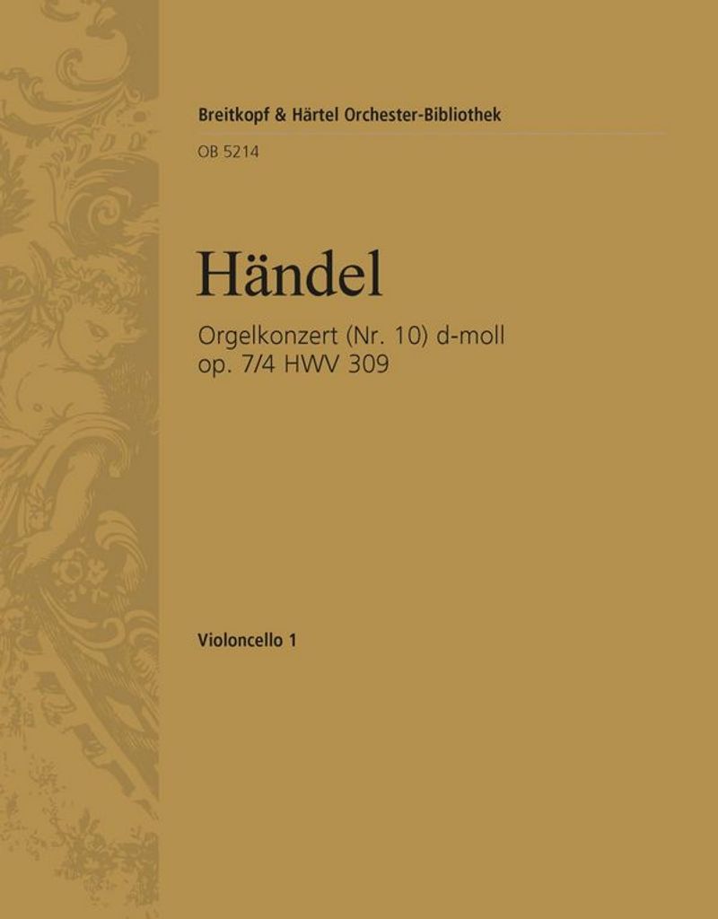 Konzert d-Moll op.7,4 HWV309 für Orgel und Orchester Violoncello 1