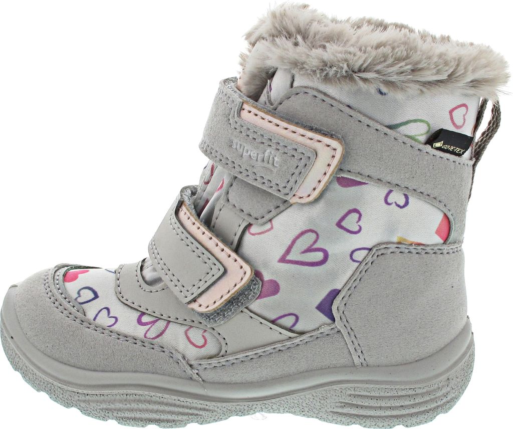 Superfit Crystal Klettstiefel Grau in Gr. 30