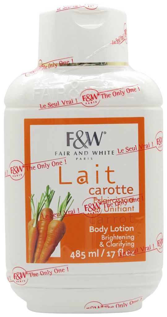 Fair & White Body Lotion Carrot UE 485ml. Produktbild 