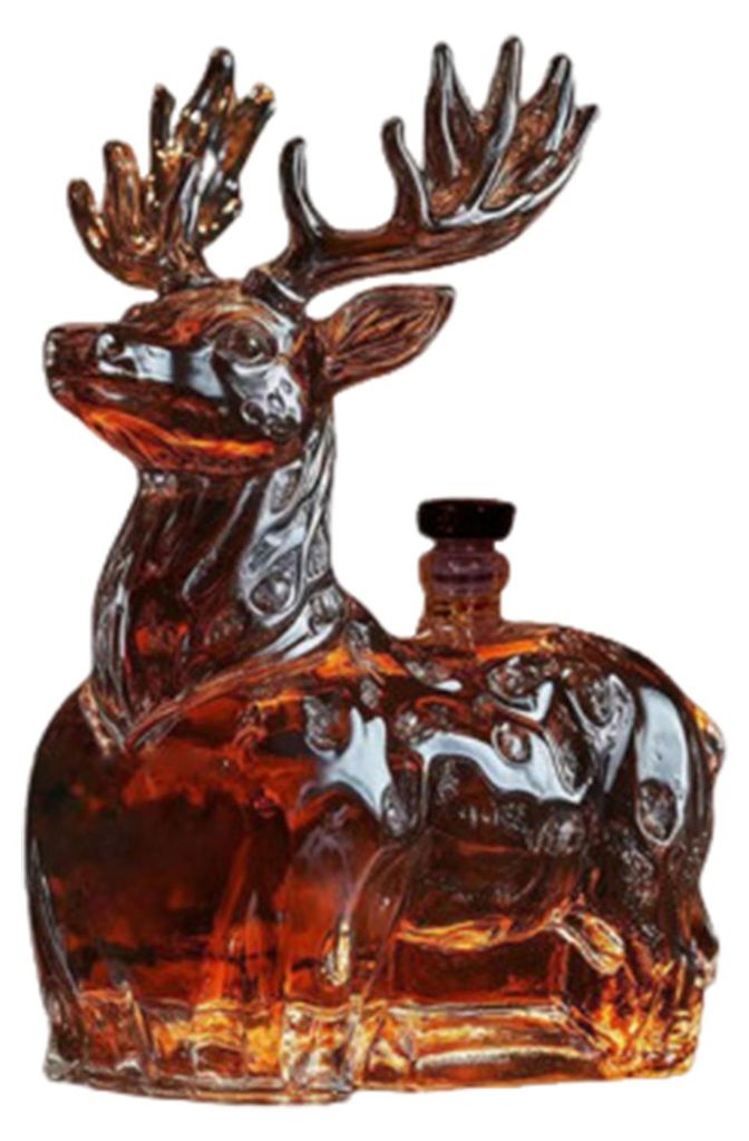 Whiskyflasche in Elefanten- und Hundeform, Tierdesign, transparente Glas-Weinflasche, verschönernder Glasdekanter