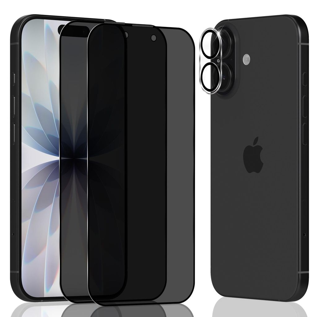 2-Pack iPhone 17 Displayschutzfolie Privacy & 1-Pack Produktbild 