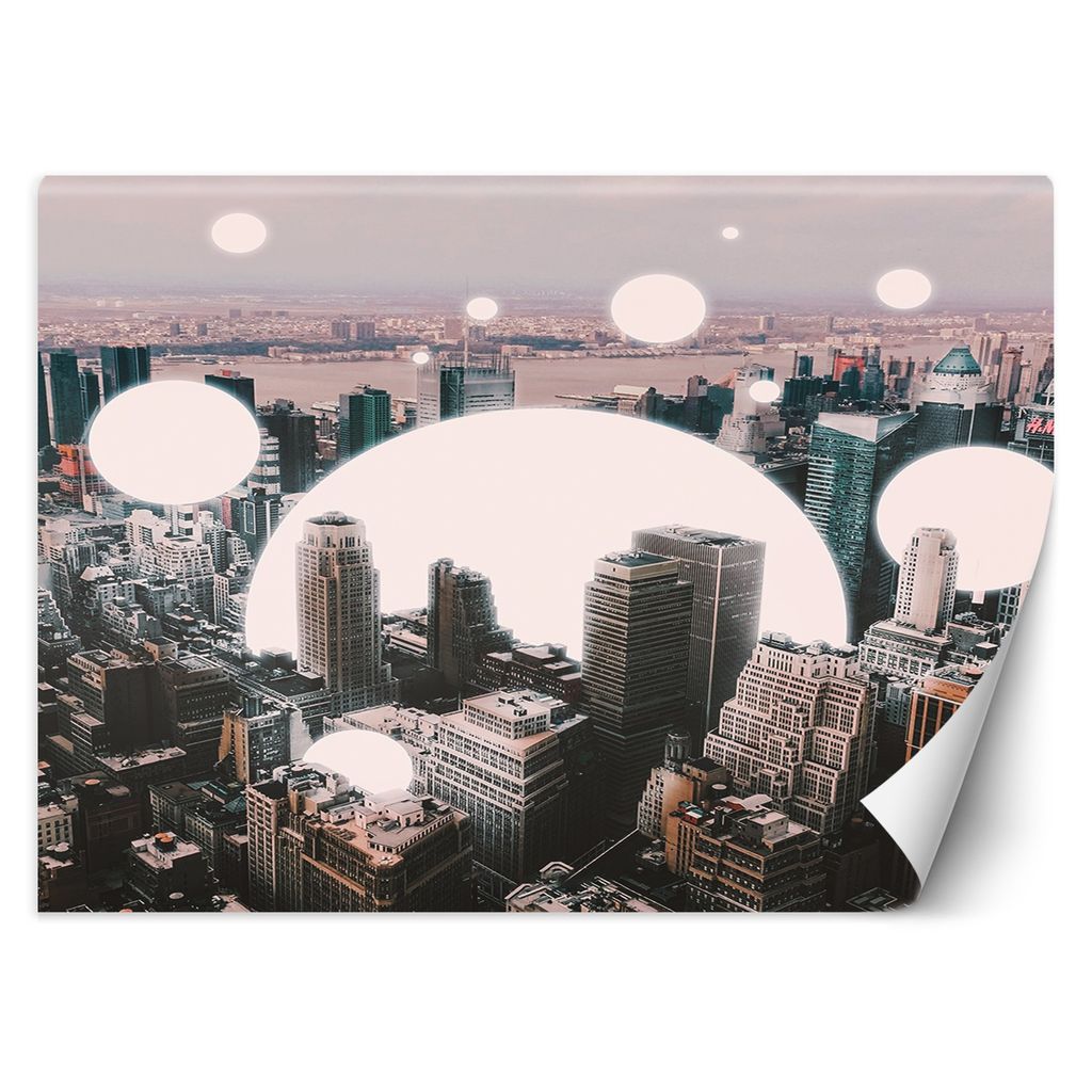 FOTOTAPETE Ein Aufflammen in der Stadt 450x315 cm VLIES Tapete Wandtapete Wandbilder Wanddekoration Design Wohnzimmer Schlafzimmer Flur Büro Küche