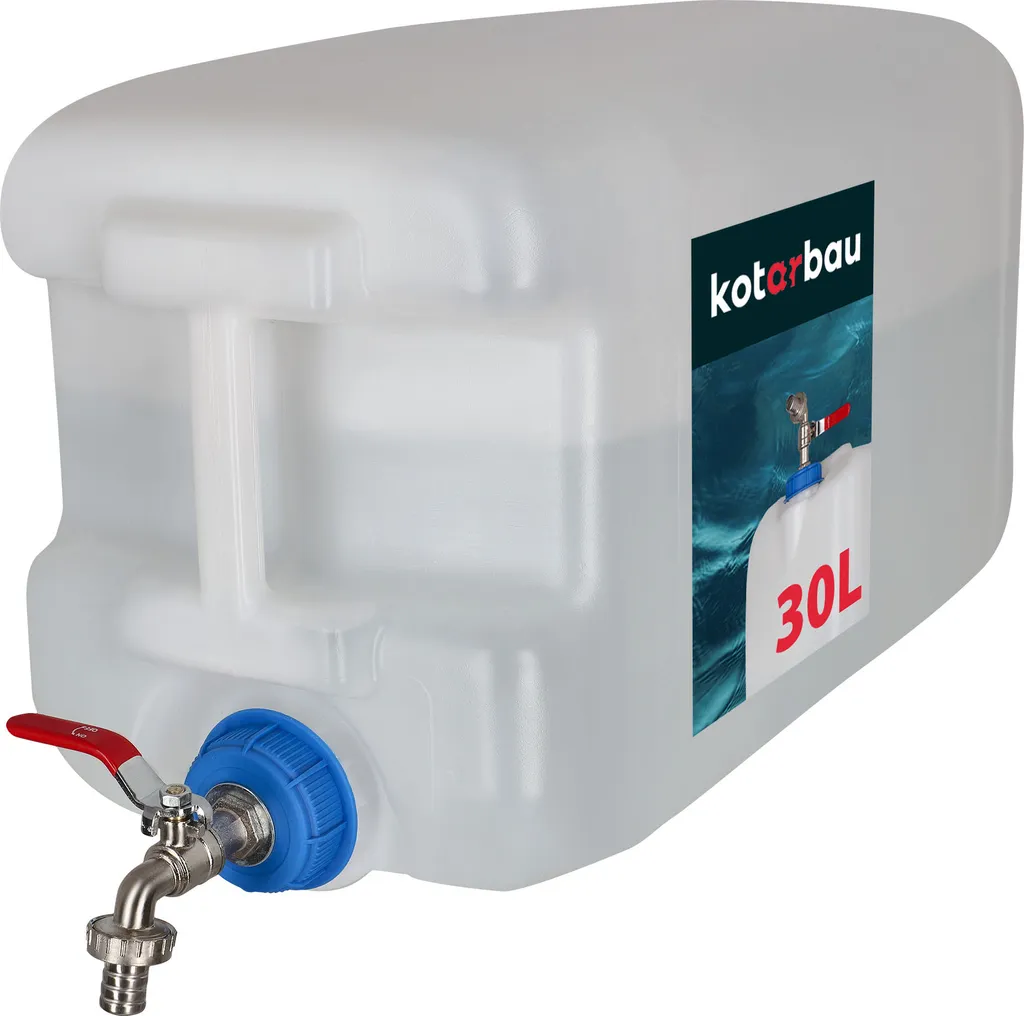 Bidon d'eau de camping 30L pour stocker du liquide potable en voyage