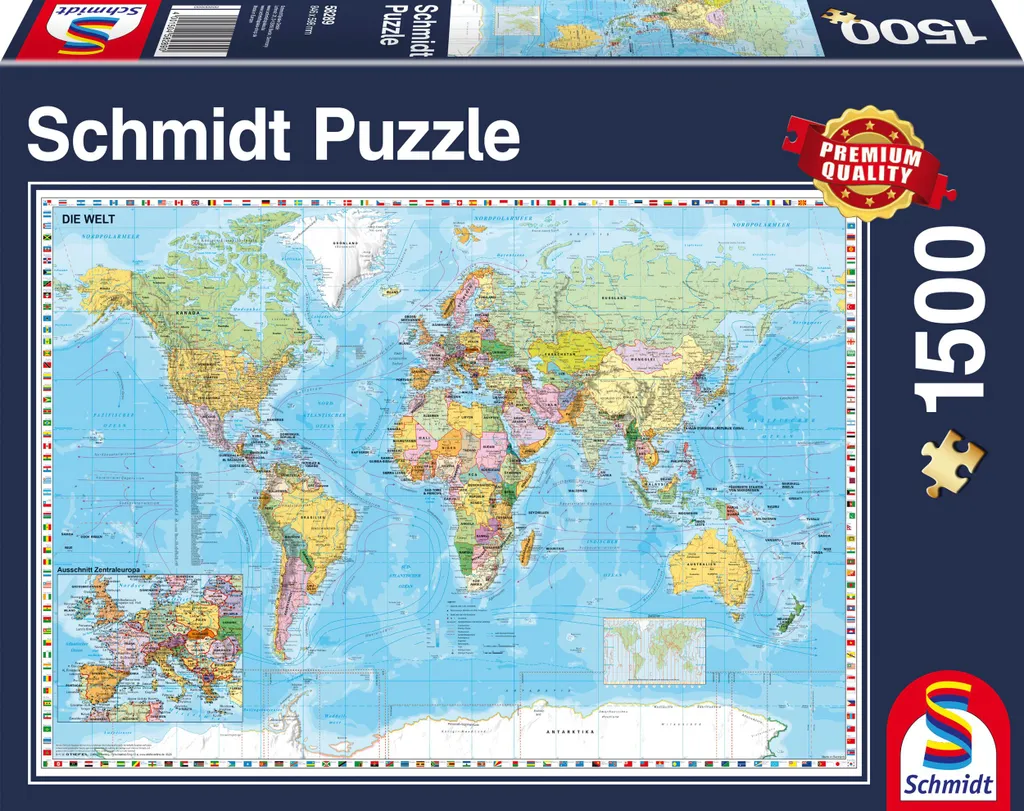 Puzzle 1500 pièces Schmidt Le Monde - Activité Détente et Décoration
