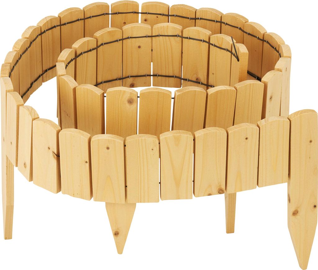 Relaxdays Beeteinfassung, 200 cm lang, flexibel, Sichthöhe: Produktbild 
