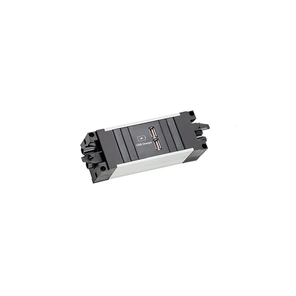 Prise USB pour Bureau Bachmann Step Alu : Solution Charge 22W GST18