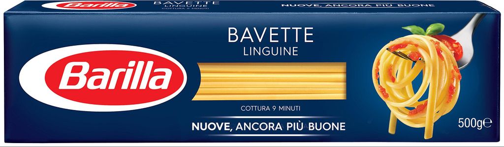 Barilla Hartweizen Pasta Bavette N. 13, 8er Pack (8x500g)