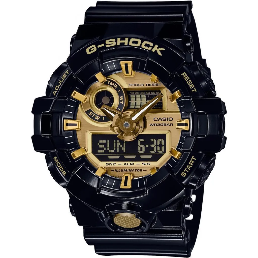 Montre Homme Casio G-Shock GA-710GB-1A Idéale Outdoor et Mode Urbaine