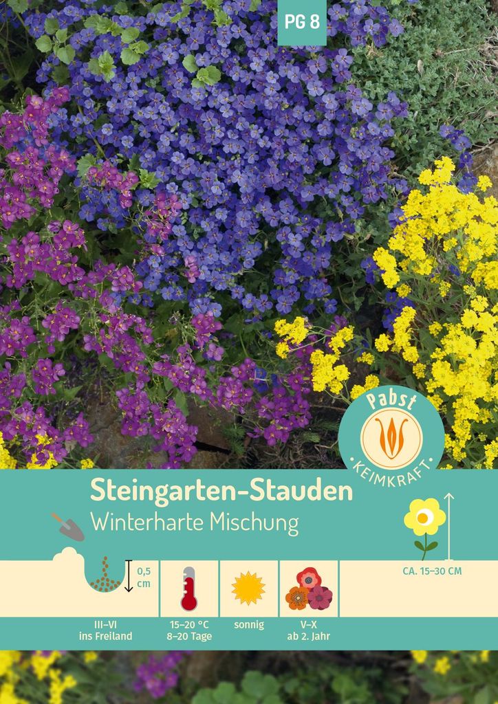 Artikelbild 1 von 'Steingarten-Stauden Winterharte Mischung' aus der Kategorie Blumensamenmischung