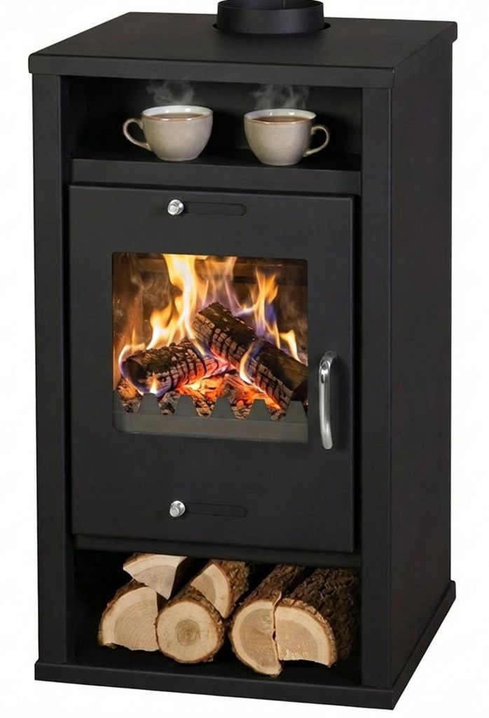 Kaminofen Victoria Deluxe schwarz 9,6 kW
