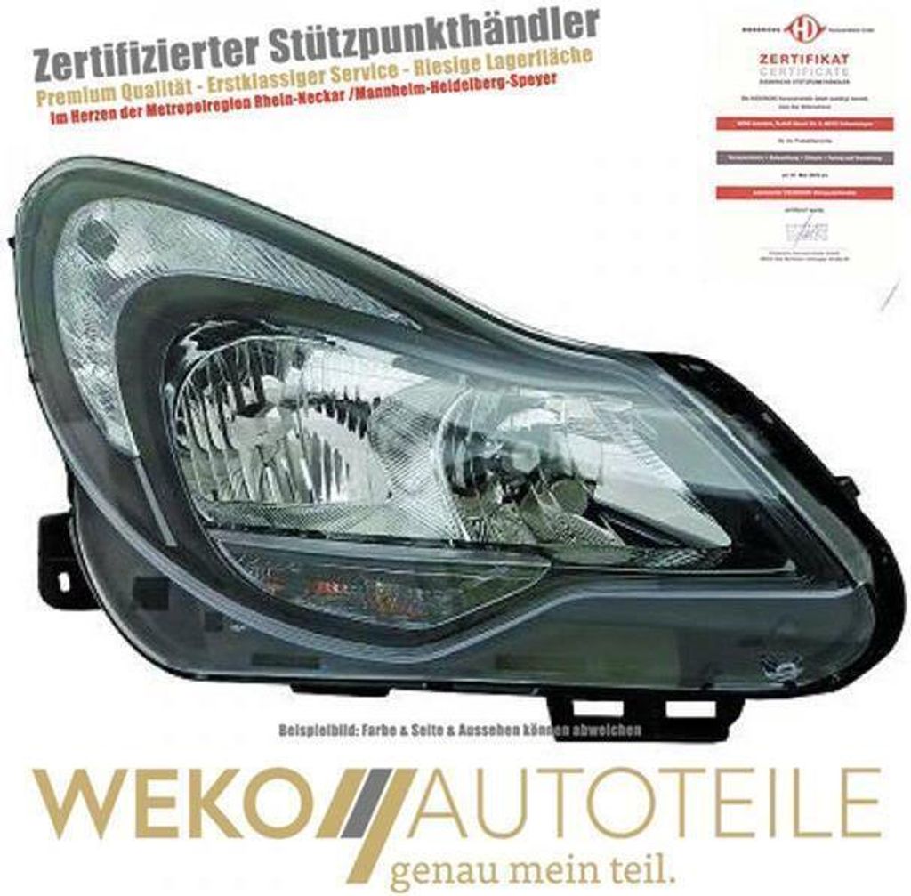 Scheinwerfer rechts DIEDERICHS 1814280 für OPEL