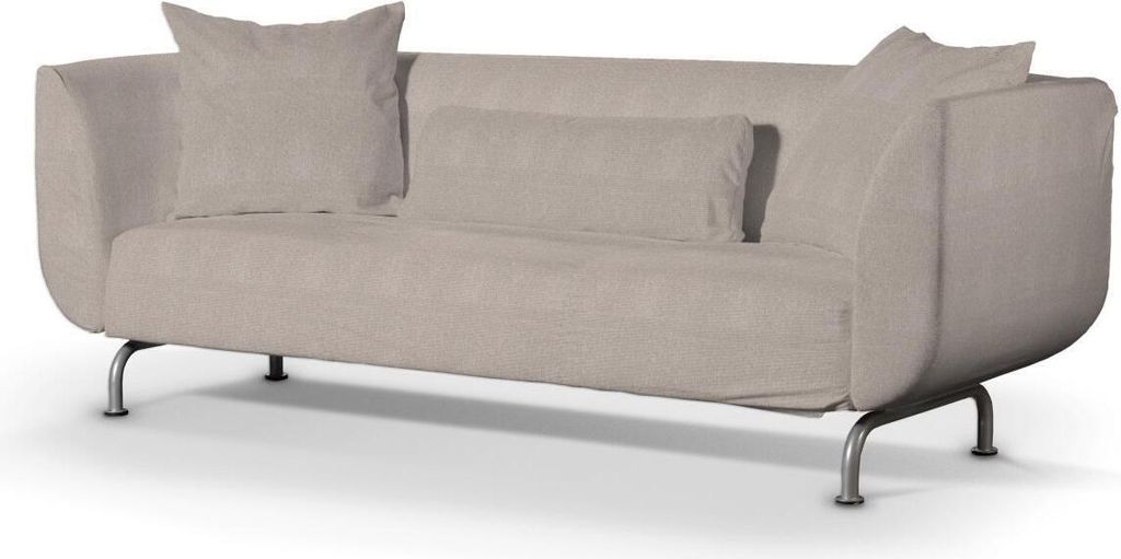 Dekoria Bezug für Strömstad 3-Sitzer Sofa, beige-grau, Bezug für Sofa Stromstad 3-sitzer