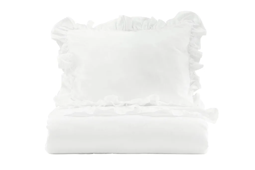 Completo Letto Levi Bianco 200x150cm: Cotone Morbido e Stile Classico