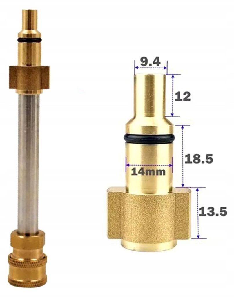 Rosfix Lanca Szybkozłączka 1/4"" QC do Myjki Ciśnieniowej – Zdjęcie produktu 