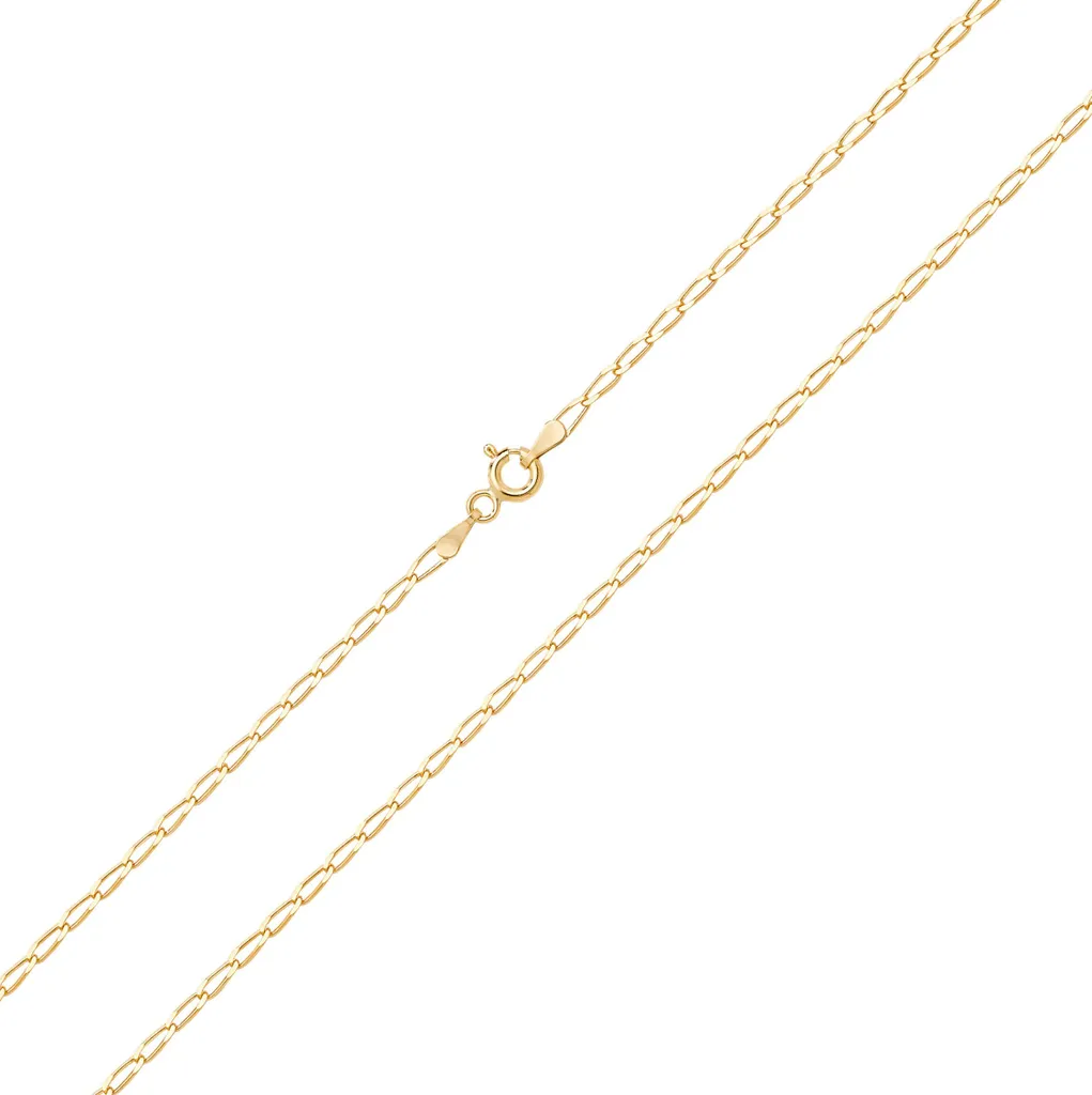 Collier Chaine Courbe Femme en Or 9 Carats 56cm pour toutes occasions