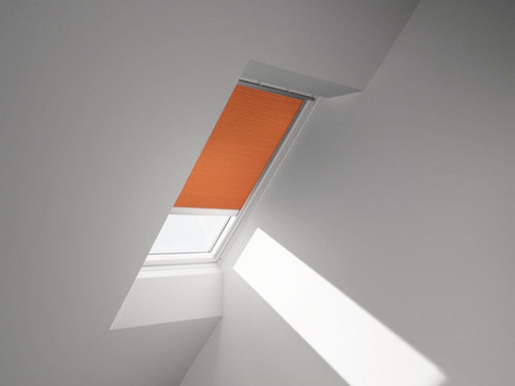 Velux Wabenplissee-Faltstore elektrisch sanddorn uni FMC SK06 1167S