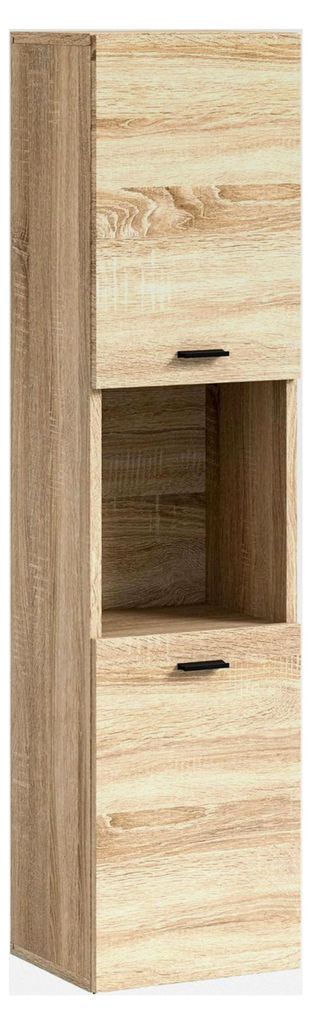 Badezimmer Boston Badschrank stehend und hängend in Eiche Sonoma Nb., ca. 30x125x29 cm