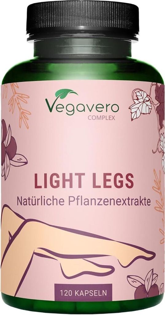 Vegavero Light Legs Complex | 120 Kapseln | natürliche Produktbild 