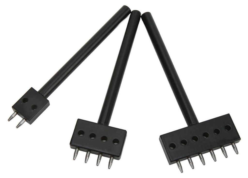 3 Stücke Leder Prong Punch Stahl Wärmebehandlung Verschleißfestigkeit Schnelles Stanzen