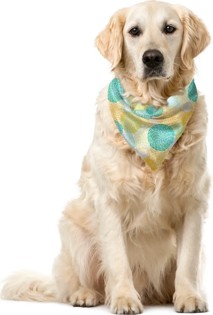 Bandana per Cani ABAKUHAUS 40x40 cm - Silhouette Petali Astratti