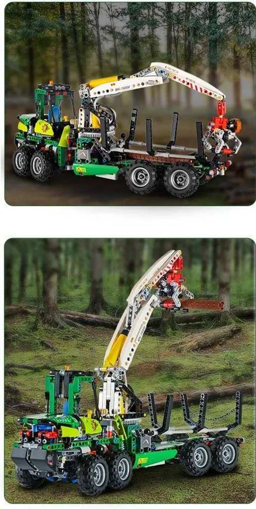 Camion Forestier Pneumatique Télécommandé 19006 Jeu de Construction RC - 16