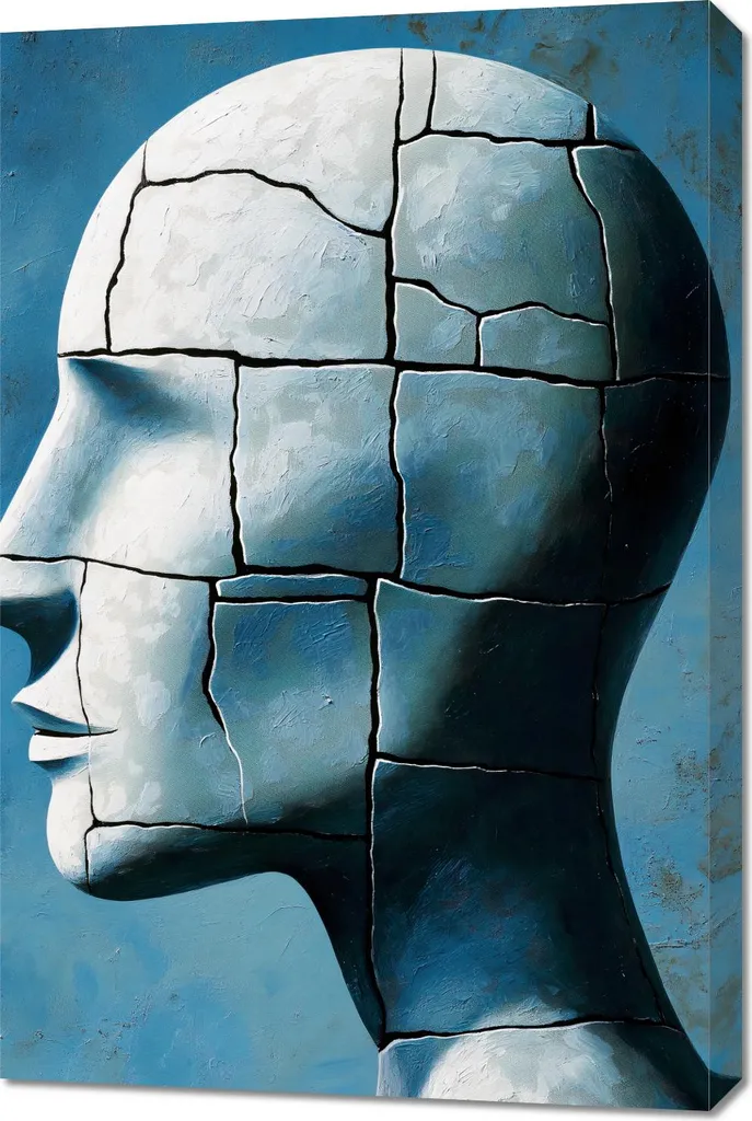 Arte Astratta 60x90 Deframmentazione Disco - Quadro Moderno Design