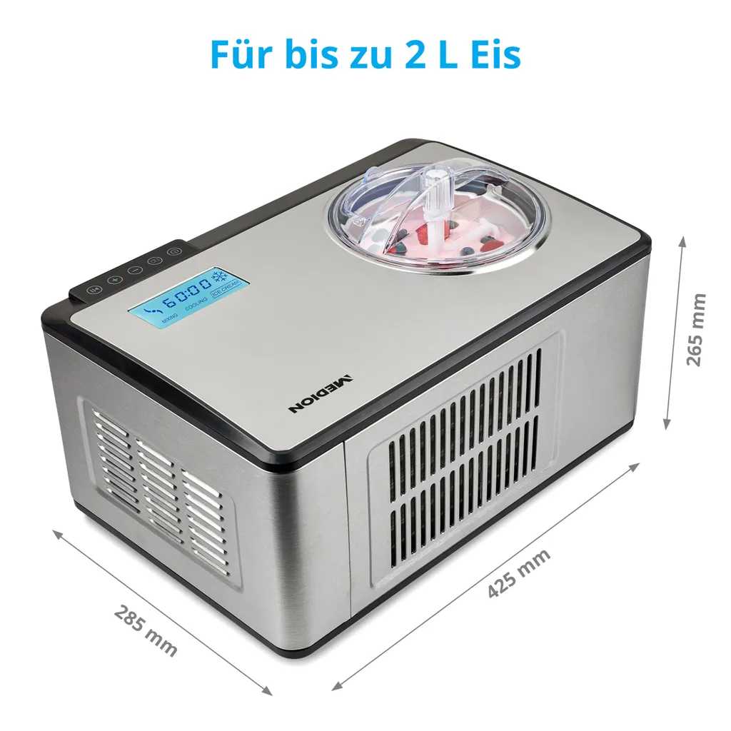 MEDION Eismaschine selbstkühlend mit UR7045