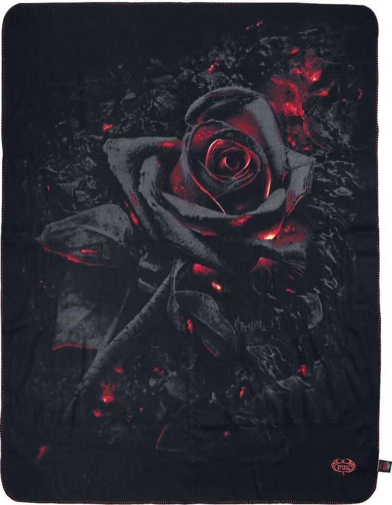 Spiral Decke Burnt Rose schwarz Gothic, Romantik 100% Polyester Standard